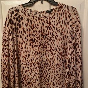 Animal print blouse